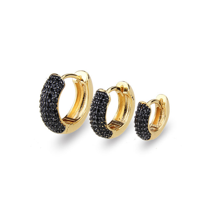 Fashion Simple Hot Sale Multi-color Zircon Earrings New Fashion Earrings Wholesale jewelry