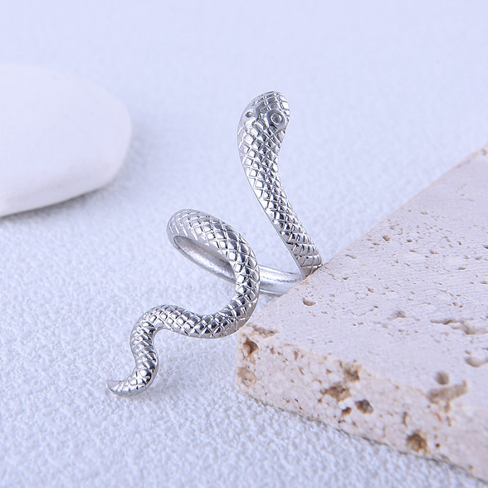 Exaggerated Snake Stainless Steel Rings 1 Piece