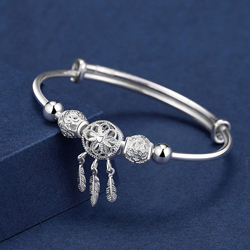 Retro Fashion Dreamcatcher Copper Plating Bangle