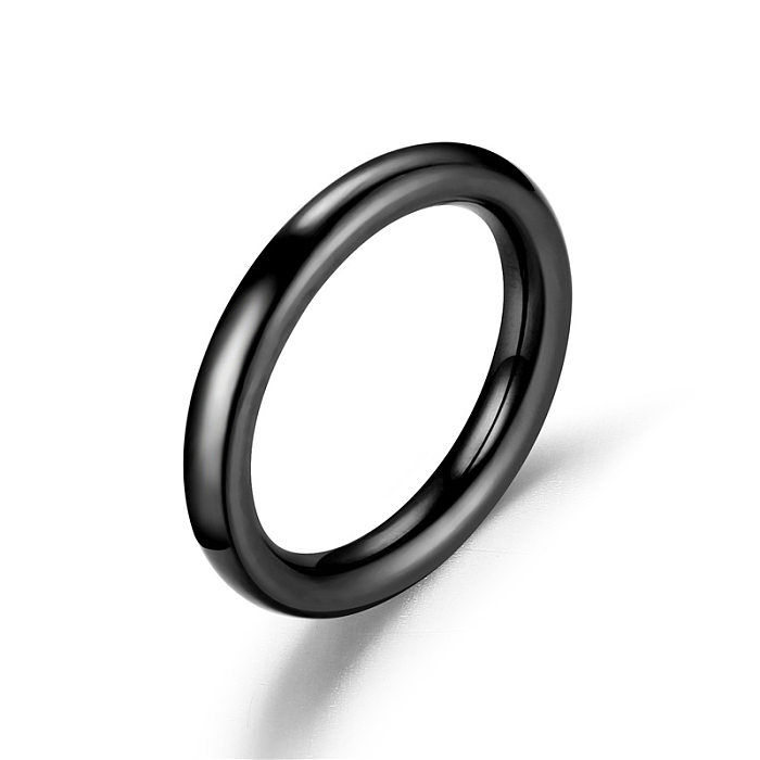 Korean Popular Stainless Steel Round Ring Wholesale jewelry