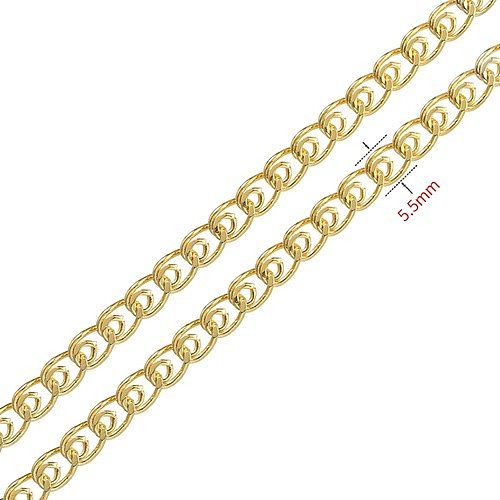 Collar de cobre plateado oro redondo del cobre 18K del estilo simple casual en bulto