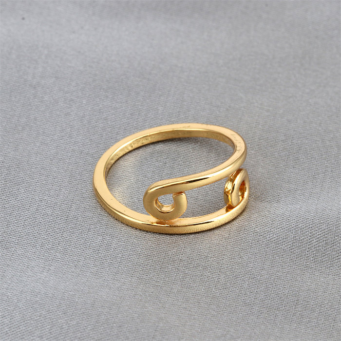 Verkupferter, vergoldeter offener Ring mit Grundkonstellation
