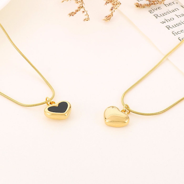 Luxurious Heart Shape Stainless Steel Plating 18K Gold Plated Bracelets Earrings Necklace
