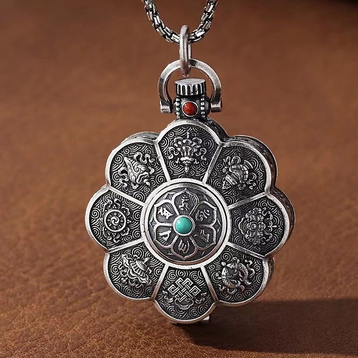 Basic Classic Style Printing Copper Plating Pendant Necklace