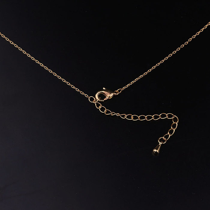 Damenmode Konstellation Kupfer Halskette Inlay Zirkon Kupfer Halsketten