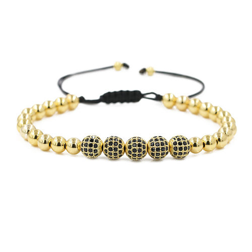 Fashion Round Copper Beaded Bracelets