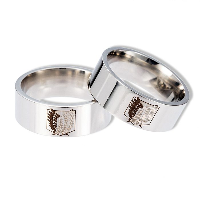 Fashion Wings Stainless Steel Rings No Inlaid Stainless Steel Rings