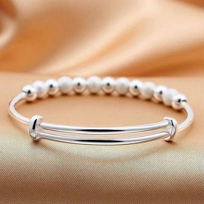 1 Piece Simple Style Round Copper Plating Bangle