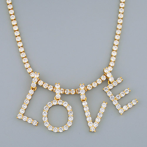 Nouveau 26 colliers Alphabet anglais bijoux créatifs collier Alphabet diamant vente en gros