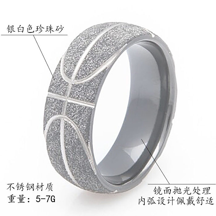 Anéis de aço inoxidável geométricos da moda com revestimento de anéis de aço inoxidável