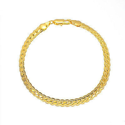 New Exquisite Embossed Chain Simple Metal Twist Chain Men's Bracelet