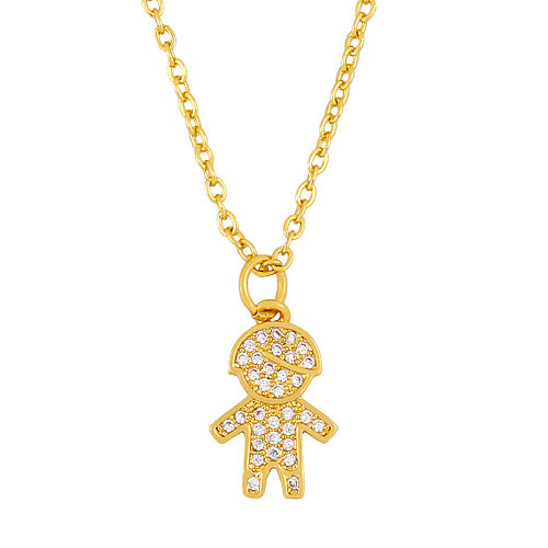 Japanese And Korean Couple Necklace Boys And Girls Diamond Pendant Diamond Necklace Wholesale jewelry