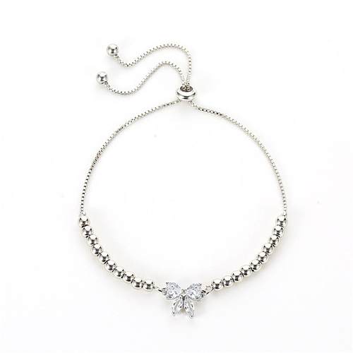 Bracelet avec nœud en Zircon, nouvelle mode littéraire coréenne, perles douces réglables, Micro-ensemble