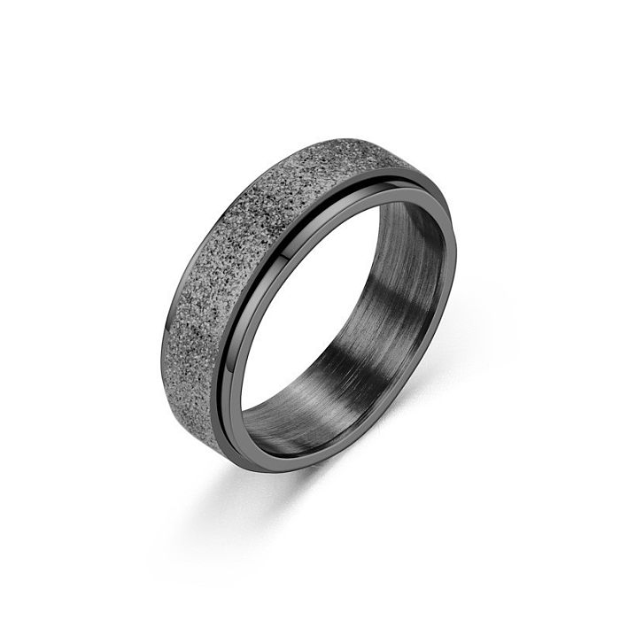 Anel de gerencio de aço Titanium da forma anel cinzelado europeu e americano masculino