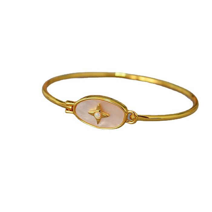 Bracelet en coquillage opale plaqué cuivre Fashion Star
