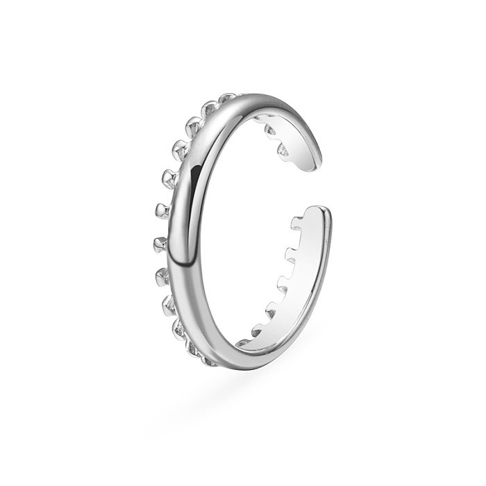 Einfache Mode Titan Stahl Ring Handschmuck Großhandel