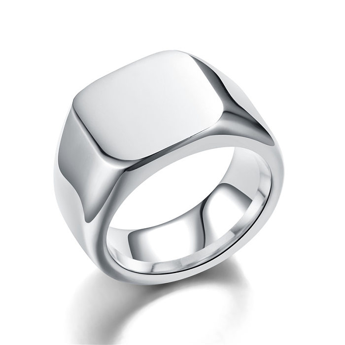 Wholesale Jewelry Titanium Steel Smooth Plain Ring jewelry
