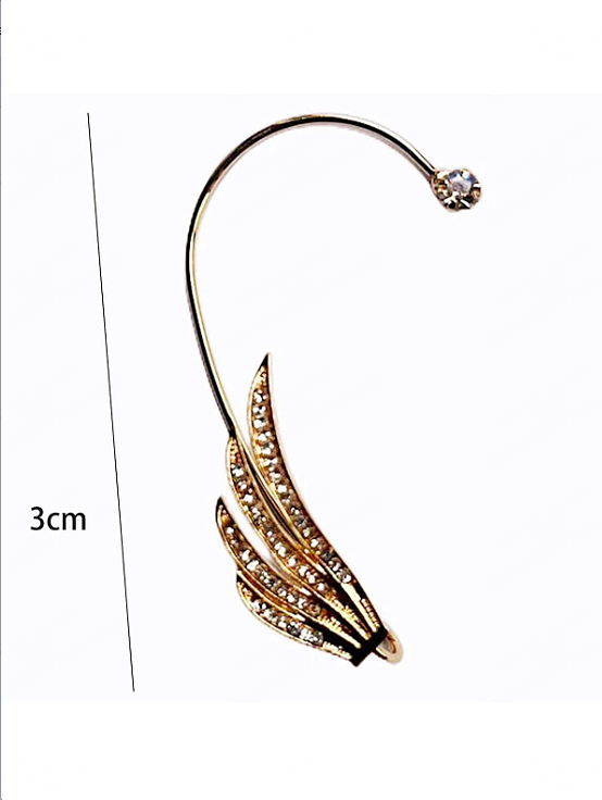 1 peça de gancho de orelha de cobre embutido com asas streetwear