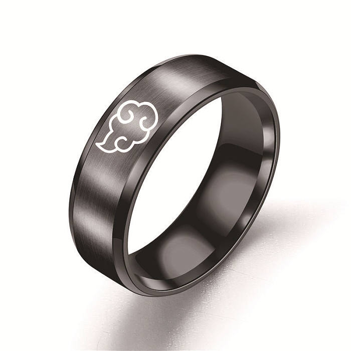Anéis de aço inoxidável geométricos estilo simples Anéis de aço inoxidável