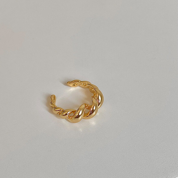 Modern Style C Shape Copper Plating Open Rings