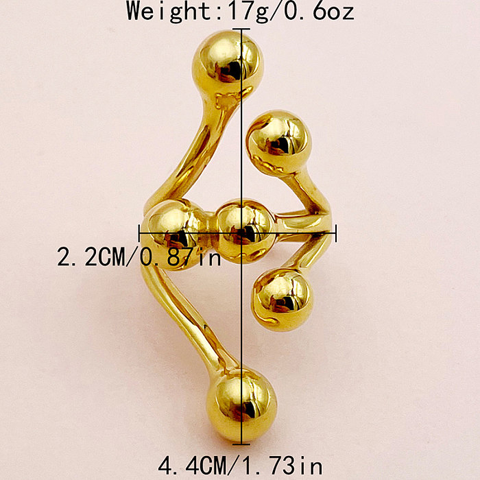 Simple Style Roman Style Irregular Stainless Steel Plating Gold Plated Rings