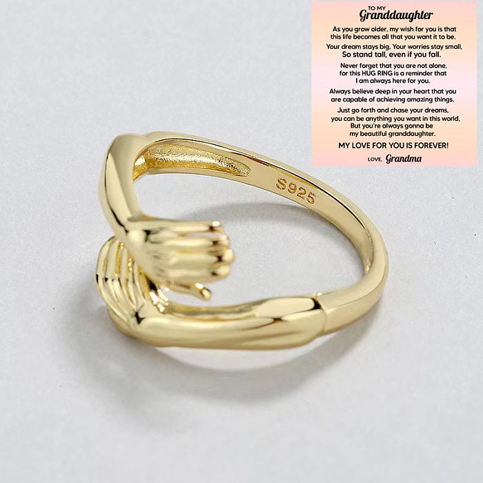 Fashion Hand Copper Open Ring 1 Piece