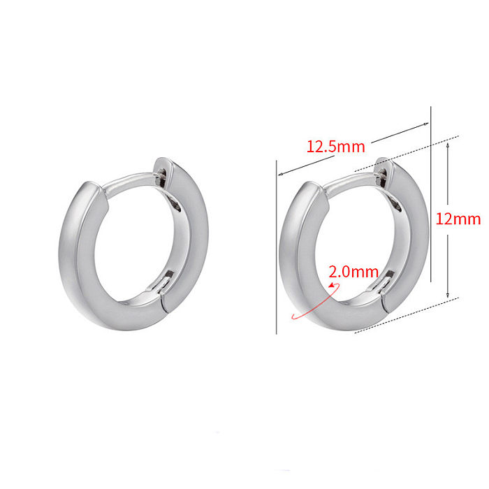 Simple Style Geometric Metal Plating Earrings