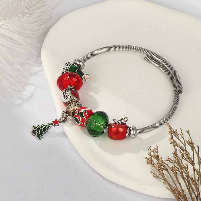 Fashion Christmas Tree Copper Bracelets 1 Piece