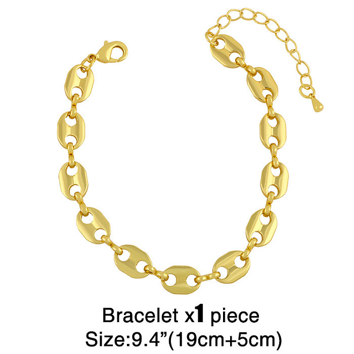 Wild Glossy Metal Necklace Bracelet