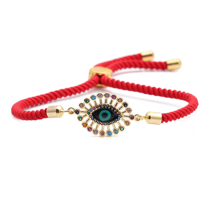 Hot-selling Copper Micro-inlaid Zircon Devil's Eye Bracelet