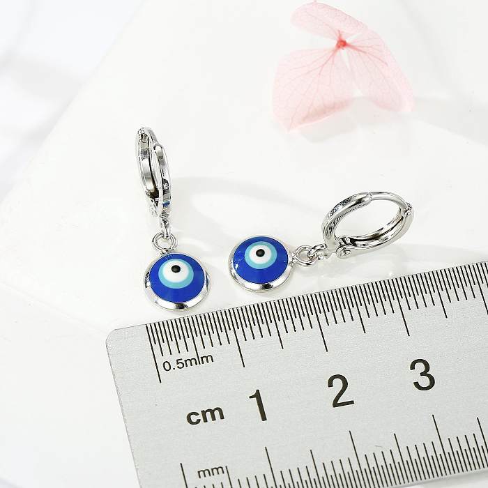 New Fashion Devil&#39;s Eye Turkish Blue Eye Drop Earrings Wholesale