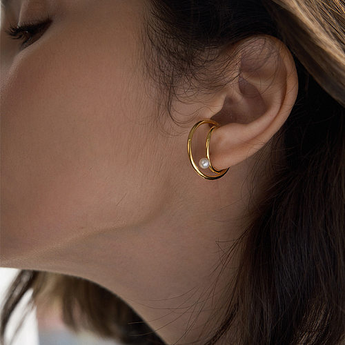 1 Piece Novelty Geometric Copper Earrings