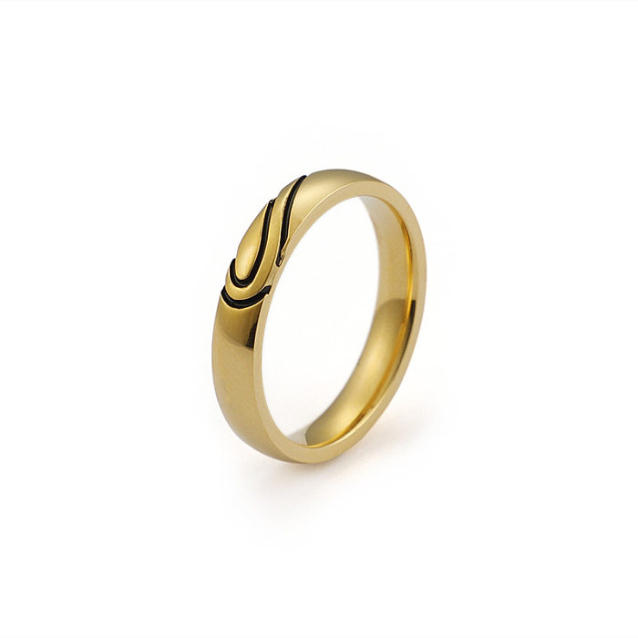 Koreanischer herzförmiger Ring aus Edelstahl, kreativer Ring im Großhandel