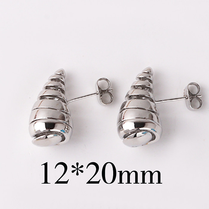 1 Pair Basic Simple Style Geometric Plating Copper Ear Studs