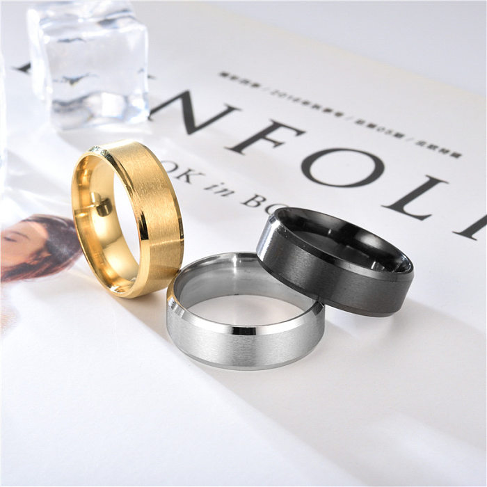 Fashion Heart Shape Titanium Steel Rings Plating Stainless Steel Rings