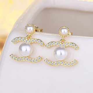 Elegant Fashion Bow Knot Copper Diamond Zircon Earrings Ear Studs