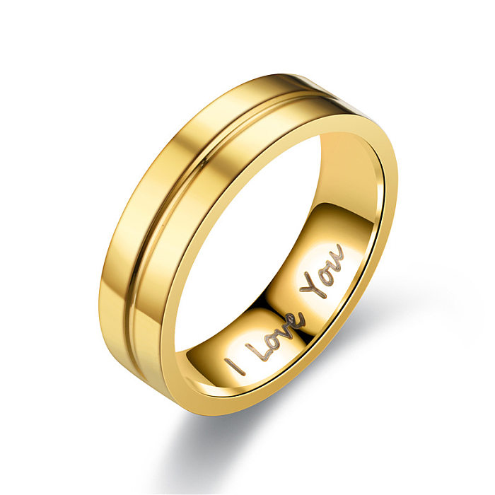 Modischer geometrischer Ring aus Titan und Edelstahl (Stahlfarbe ohne Strass -5) Edler Schmuck NHTP0076-Steel-color-without-rhinestone-5