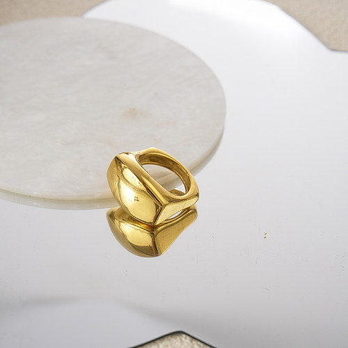 Atacado estilo moderno estilo clássico comutar anéis banhados a ouro quadrados banhados a ouro