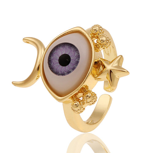 European And American Hand Jewelry Copper Devil's Eye Index Finger Alternative Tail Ring
