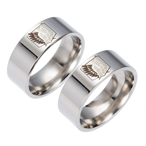 Fashion Wings Stainless Steel Rings No Inlaid Stainless Steel Rings