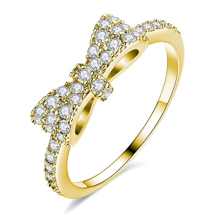 Copper Fashion Geometric Ring  (Rose Alloy-5) NHLJ3701-Rose Alloy-5