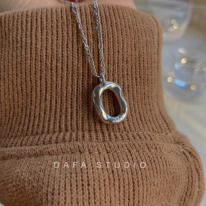 Simple Style Square Copper Sweater Chain