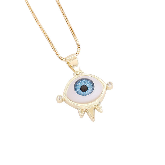 European And American Cross-border Palm Love Demon Eye Pendant Personalized Necklace