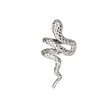 1 Piece Retro Cool Style Snake Inlay Copper Zircon Ear Cuffs