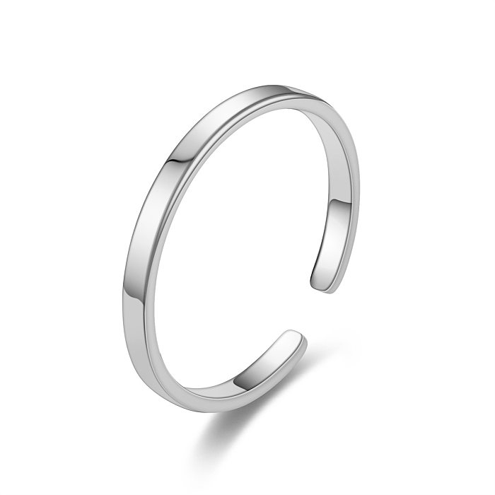 Fashion Simple Plain Titan Stahl Ring Schmuck Großhandel