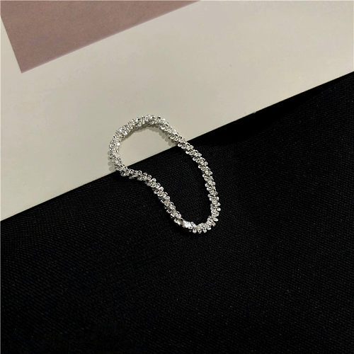 Fashion Geometric Copper Plating Open Ring
