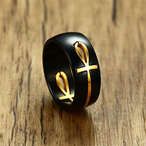 Casual Simple Style Cross Stainless Steel Plating Hollow Out Rings