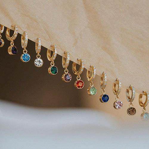1 Piece Simple Style Round Plating Inlay Copper Zircon 18K Gold Plated Drop Earrings