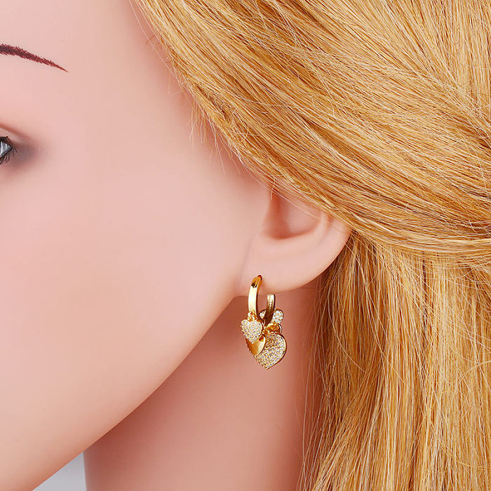 Korean Simple Heart-shaped Earrings
