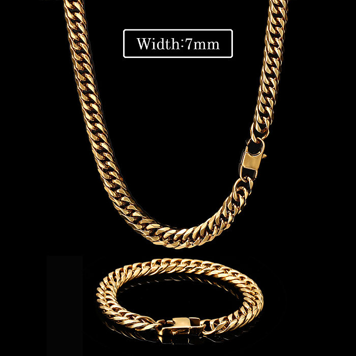 Fashion Geometric Stainless Steel Plating Necklace 1 Piece